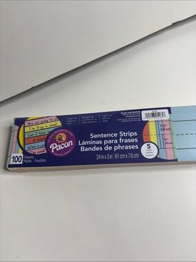 Pacon multicolored Sentence Strips – Pack of 100